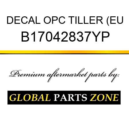 DECAL OPC TILLER (EU B17042837YP