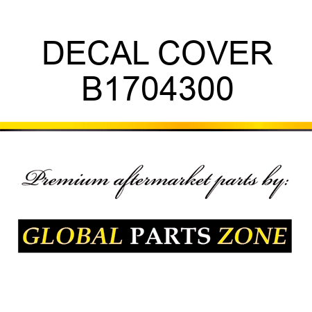 DECAL COVER B1704300