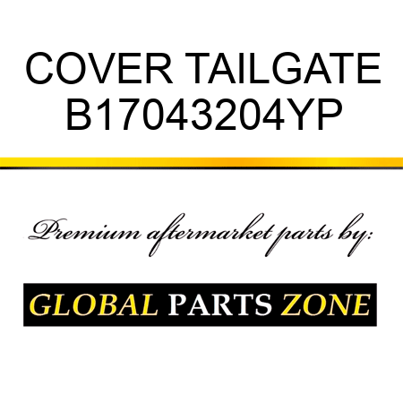 COVER TAILGATE B17043204YP