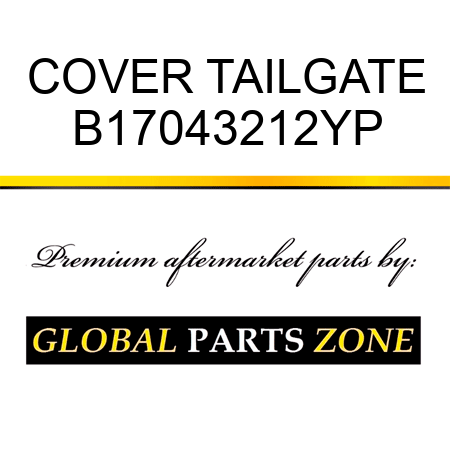 COVER TAILGATE B17043212YP
