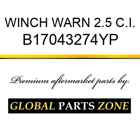 WINCH WARN 2.5 C.I. B17043274YP