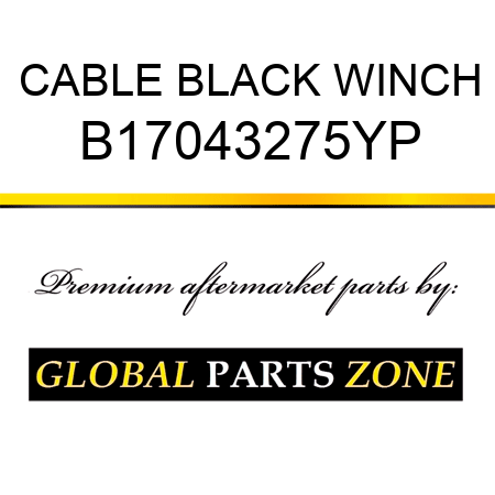 CABLE BLACK WINCH B17043275YP