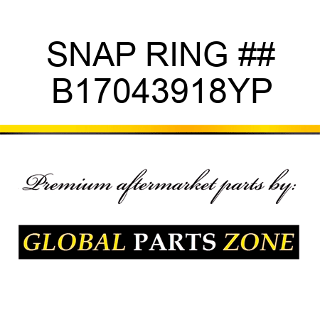 SNAP RING ## B17043918YP