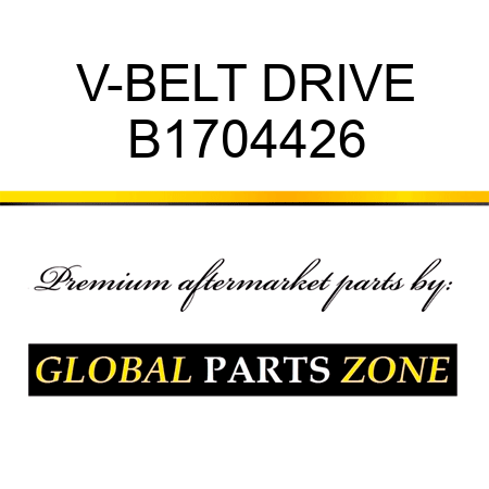 V-BELT DRIVE B1704426