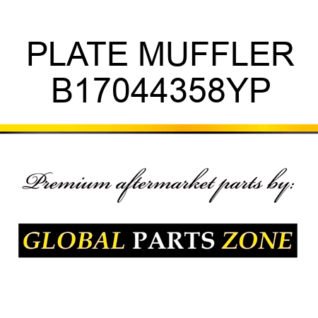 PLATE MUFFLER B17044358YP