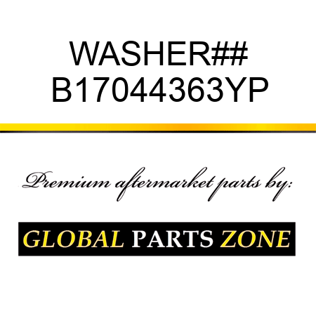 WASHER## B17044363YP