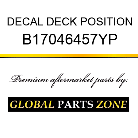 DECAL DECK POSITION B17046457YP
