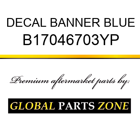 DECAL BANNER BLUE B17046703YP