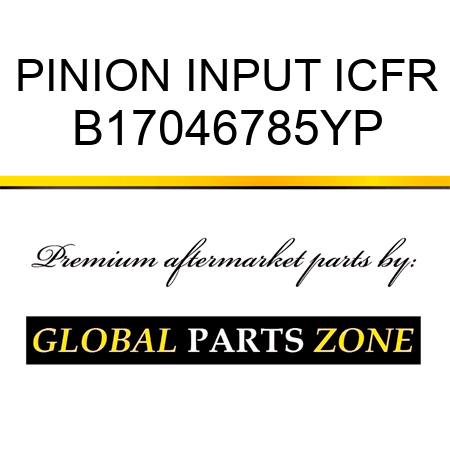 PINION INPUT ICFR B17046785YP