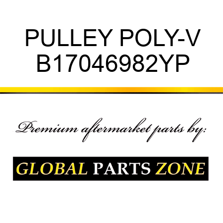 PULLEY POLY-V B17046982YP