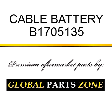 CABLE BATTERY B1705135