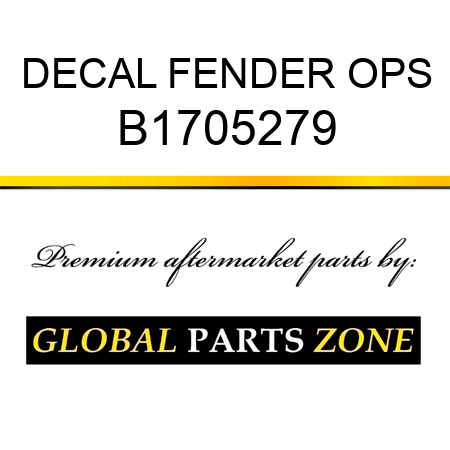 DECAL FENDER OPS B1705279