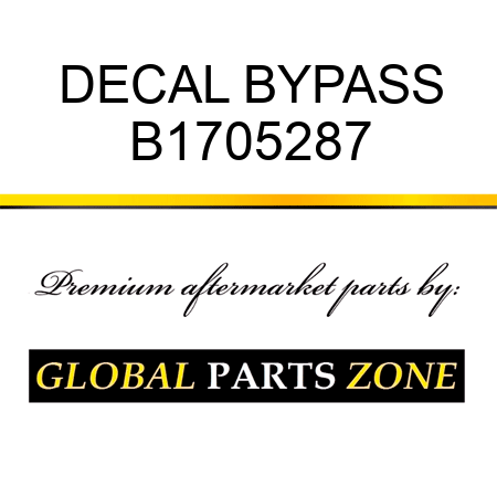 DECAL BYPASS B1705287