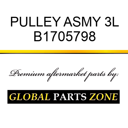PULLEY ASMY 3L B1705798