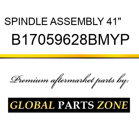 SPINDLE ASSEMBLY 41
