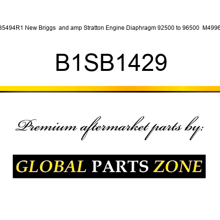 635494R1 New Briggs & Stratton Engine Diaphragm 92500 to 96500  M49963 B1SB1429