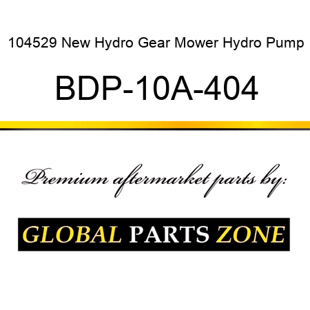 104529 New Hydro Gear Mower Hydro Pump BDP-10A-404