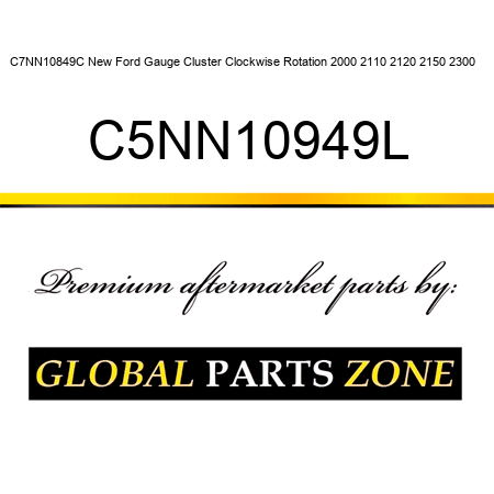 C7NN10849C New Ford Gauge Cluster Clockwise Rotation 2000 2110 2120 2150 2300 ++ C5NN10949L