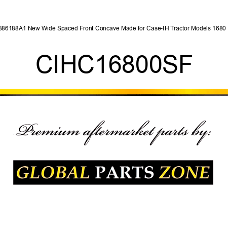 386188A1 New Wide Spaced Front Concave Made for Case-IH Tractor Models 1680 + CIHC16800SF