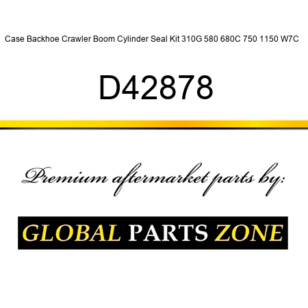 Case Backhoe Crawler Boom Cylinder Seal Kit 310G 580 680C 750 1150 W7C + D42878