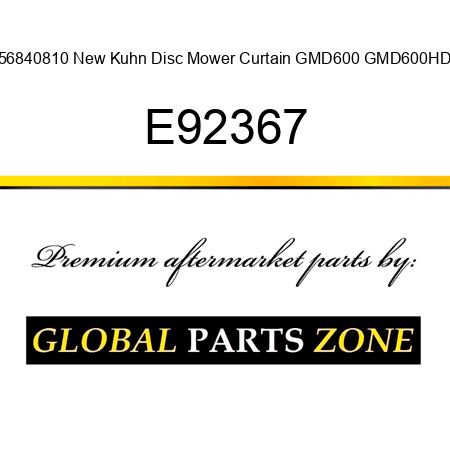 56840810 New Kuhn Disc Mower Curtain GMD600 GMD600HD E92367