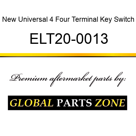 New Universal 4 Four Terminal Key Switch ELT20-0013