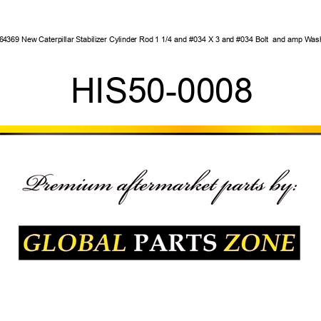 1164369 New Caterpillar Stabilizer Cylinder Rod 1 1/4" X 3" Bolt & Washer HIS50-0008