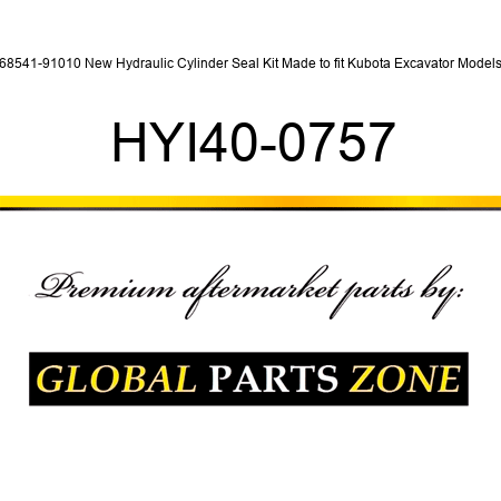 68541-91010 New Hydraulic Cylinder Seal Kit Made to fit Kubota Excavator Models HYI40-0757
