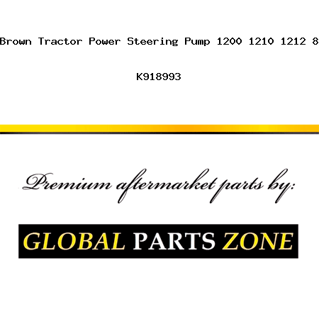 New David Brown Tractor Power Steering Pump 1200 1210 1212 885 990 995 K918993