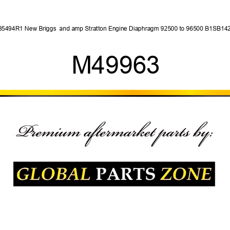 635494R1 New Briggs & Stratton Engine Diaphragm 92500 to 96500 B1SB1429 M49963