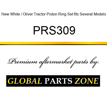 New White / Oliver Tractor Piston Ring Set fits Several Models PRS309