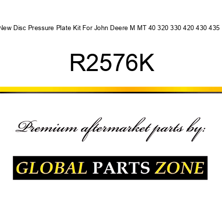 New Disc Pressure Plate Kit For John Deere M MT 40 320 330 420 430 435 + R2576K