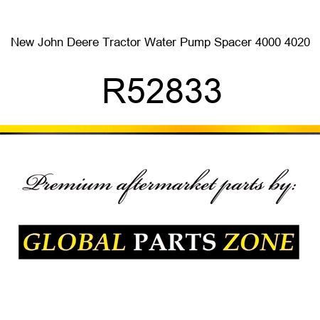 New John Deere Tractor Water Pump Spacer 4000 4020 R52833