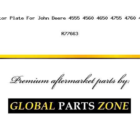 New Separator Plate For John Deere 4555 4560 4650 4755 4760 4850 4955 + R77663