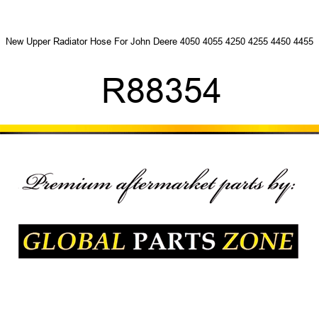 New Upper Radiator Hose For John Deere 4050 4055 4250 4255 4450 4455 R88354