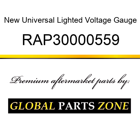 New Universal Lighted Voltage Gauge RAP30000559