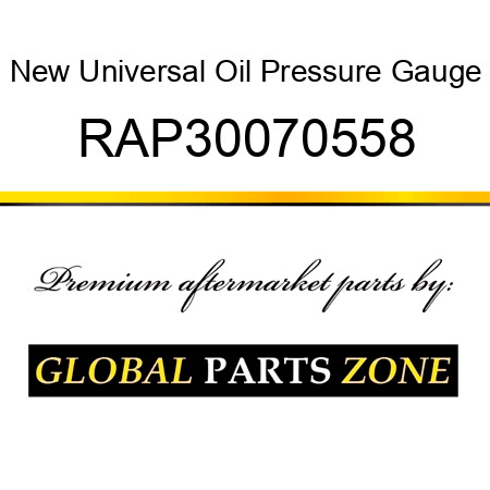 New Universal Oil Pressure Gauge RAP30070558