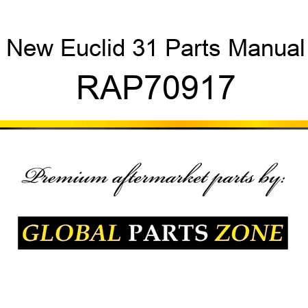 New Euclid 31 Parts Manual RAP70917