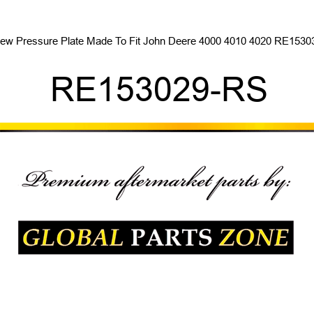 New Pressure Plate Made To Fit John Deere 4000 4010 4020 RE153030 RE153029-RS