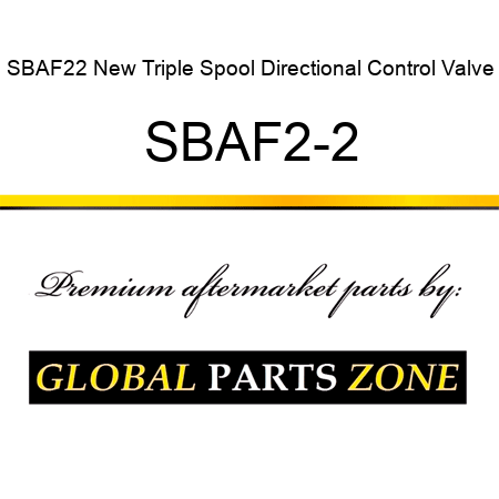 SBAF22 New Triple Spool Directional Control Valve SBAF2-2