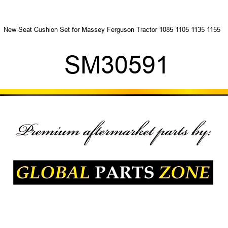 New Seat Cushion Set for Massey Ferguson Tractor 1085 1105 1135 1155 + SM30591