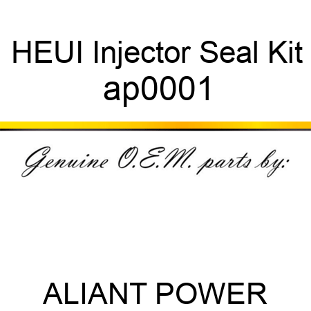 HEUI Injector Seal Kit ap0001