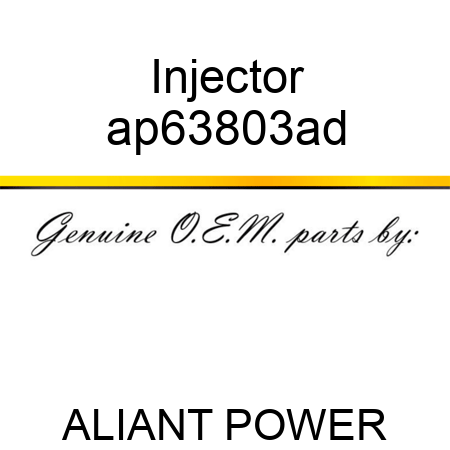 Injector ap63803ad
