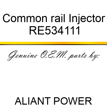 Common rail Injector RE534111