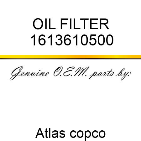 OIL FILTER 1613610500