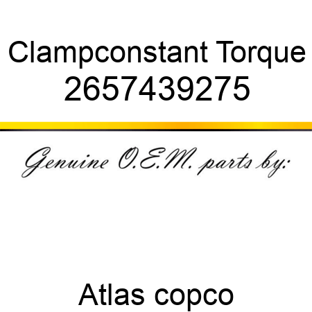 Clamp,constant Torque 2657439275