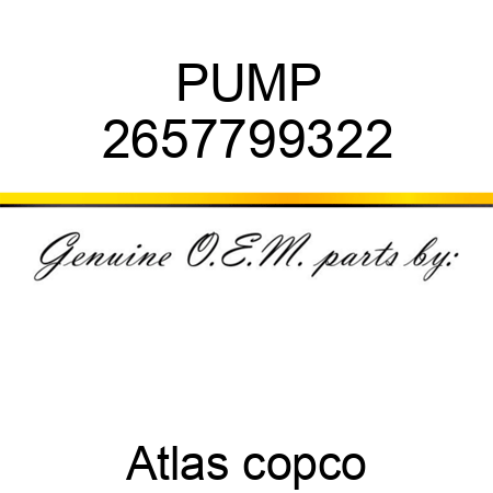 PUMP 2657799322