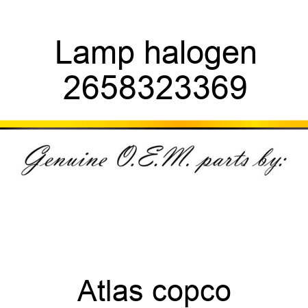 Lamp, halogen 2658323369