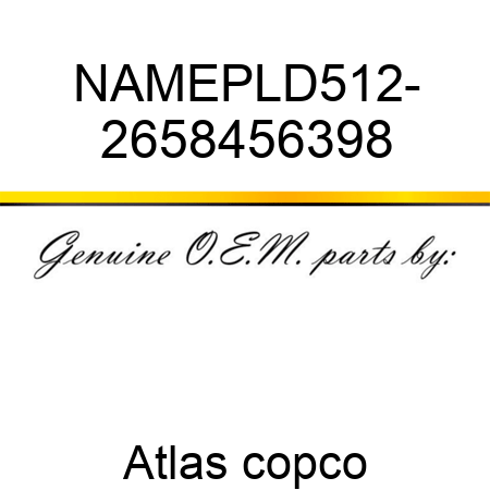 NAMEPL,D512- 2658456398