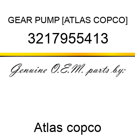 GEAR PUMP [ATLAS COPCO] 3217955413